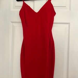 Elegant Red Women's Bodycon Dress